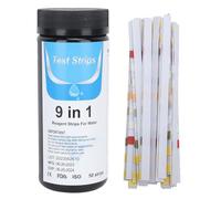 Cloimei de test PH 9 en 1 Kit de test professionnel de qualité de l'eau Résultats instantanés très précis pour piscines, aquariums d'eau potable 50 par bouteille avec récipient d