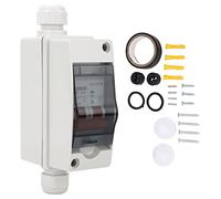 Cloimei Disjoncteur Miniature SG DC 2P 63A, interrupteur de déconnexion IP65 pour système solaire photovoltaïque RV panneau d'énergie solaire matériau PA66