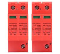 Cloimei Dispositifs de Protection SPD Parafoudre photovoltaïque Robuste 2P DC 40KA Protecteur pour systèmes de Panneaux solaires Matériel PC de qualité Industrielle Montage sur rai (C.C 1000V)