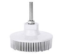 Cloimei Disque de 3 pouces brosse abrasive en caoutchouc émeri meule de polissage robuste pour l'ébavurage du métal finition élimination de la rouille convient aux perceuses électr (Blanche)