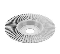 Cloimei Disque de sculpture sur bois professionnel 125 mm, roue de façonnage en carbure de tungstène, accessoire de meuleuse d'angle pour le travail du bois, la sculpture, le ponça (Silver)