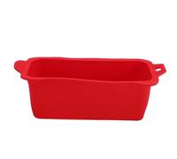 Cloimei Doublure de gobelet à Graisse en Silicone, réutilisable, Anti-Fuite, collecteur de Graisse pour Barbecue, Grill, Camping, Cuisson en Plein air, Lavable au Lave-Vaisselle (Rouge)