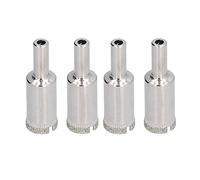 Cloimei Ensemble de 4 scies-cloches à de qualité professionnelle en acier allié pour carreaux de verre, foret pour carreaux de céramique, carreaux vitrifiés en marbre avec poignée