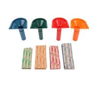 Cloimei Ensemble de tubes de tri professionnel, organiseur de comptoir en plastique ABS robuste avec conception en entonnoir pour banques, magasins, bureaux, comprend 4 tubes et 10
