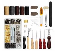 Cloimei Ensemble d'outils professionnels d'artisanat du cuir de 28 pièces, Kit de travail du cuir pour la couture, la couture, la sculpture et la coupe pour les débutants et les am