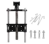 Cloimei Étau de table robuste pour le travail du bois, pince d'établi en métal de 7 pouces avec vis de fixation pour les projets d'ingénierie de soudage de menuiserie, construction