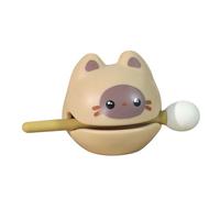 Cloimei Fish Drum Zen Block Percussion Instrument Cute Animal Figurine Mind Calming Desktop Ornament for Office Meditation and Stress Relief Size 4.1x2.7x2.4in (D)