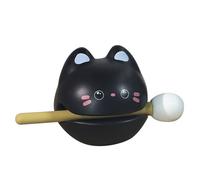 Cloimei Fish Drum Zen Block Percussion Instrument Cute Animal Figurine Mind Calming Desktop Ornament for Office Meditation and Stress Relief Size 4.1x2.7x2.4in (ET)