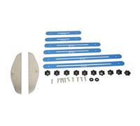 Cloimei Gabarit de mesure pour marches d'escalier, outil de gabarit à angle réglable et outil de mesure pour la dé de contremarches, d'étagères et de cloisons sèches. Idéal pour le