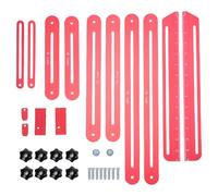 Cloimei Gabarit de mesure professionnel pour marches d'escalier en alliage d'aluminium, outil idéal pour les projets de rénovation et de construction à domicile. Comprend 32 access