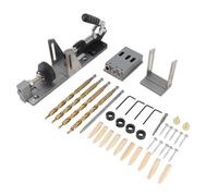 Cloimei Gabarit de perçage pour trous de poche haut de gamme en alliage d'aluminium, outil de travail du bois avec 39 accessoires. Gabarit de perçage professionnel pour la fabricat