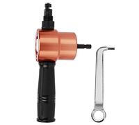 Cloimei Grignoteuse de tôle professionnelle à double tête, accessoire de forage, outil de coupe robuste pour la réparation de carrosserie automobile, fabrication métallique, constr