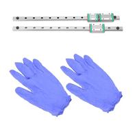 Cloimei Guide de rail linéaire en Y MGN12 Rail linéaire en acier inoxydable robuste de haute précision avec blocs coulissants pour pièces de rechange de mise à niveau d'imprimante