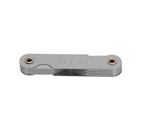 Cloimei Jauge de pas de filetage professionnelle, métrique et impériale, avec échelles gravées, construction robuste en acier inoxydable, pour machinistes et ingénieurs, rayon de 0