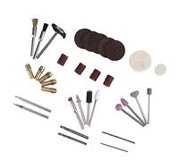 Cloimei Kit d'accessoires pour outils rotatifs professionnels 34 pièces pour meulage, polissage, gravure, métal, bois, fabrication de bijoux, projets artisanaux, acier et diamant