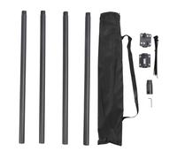 Cloimei Kit de mât de Drapeau Satellite pour Camping-Car, Support de Montage Portable léger en Alliage d'aluminium pour Plat GEN2 avec Sac de Rangement, idéal pour Les Aventures en