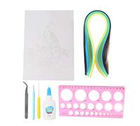 Cloimei Kit de quilling en papier à faire soi-même, ensemble d'art créatif avec outils pour adultes débutants, salle de te à domicile, décoration de mariage, projet artis