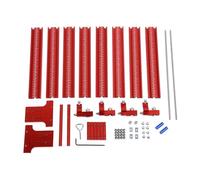 Cloimei Kit de rail de guidage de scie professionnel 4 pièces rail de travail du bois en alliage d'aluminium de 1200 mm avec système de coupe parallèle pour les projets de travail