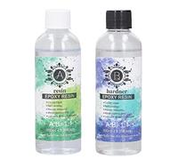 Cloimei Kit de revêtement en bois, transparent, auto-démousse, haute brillance, finition miroir, en deux parties, pour bricolage, artisanat, fabrication de bijoux, 100ml