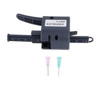 Cloimei Kit d'extrudeuse de pâte à souder professionnelle avec 2 buses de 1,3 mm, distributeur de flux de soudure portable pour la réparation de circuits imprimés, corps en plastiq