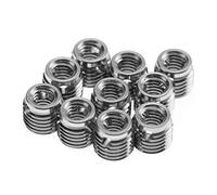 Cloimei Kit d'insertion de filetage en acier inoxydable 307, 10 pièces, ensemble de réparation de vis autotaraudeuses, vibrations haute résistance pour machines industrielles autom (Intérieur M5*0.8,