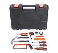 Cloimei Kit d'outils ménagers de 13 pièces, ensemble d'outils à main avec poignée convexe antidérapante pour l'entretien de la maison et de l'appartement, matériau en acier à haute
