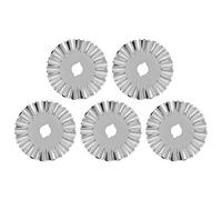 Cloimei Lames de coupe de tissu professionnelles de 45 mm, ensemble de 5 pièces, couteau à rouler de haute précision pour la couture, le quilting, l'artisanat de couture SKS7 Steel (Tapez 1)