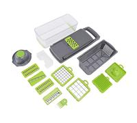 Cloimei -légumes multifonctionnel avec 6 lames et séparateur de blanc d'œuf, hachoir en plastique pour la cuisine, préparation des repas, tranchage, râpe, légumes, fruits, fromage