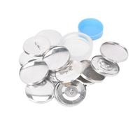 Cloimei Lot de 10 boutons ronds de qualité supérieure faits à la main avec bases en métal et caoutchouc pour bijoux, accessoires et vêtements - 20 mm, 25 mm, 30 mm, 40 mm (40 mm)