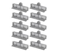 Cloimei Lot de 10 outils anti-évasion en plastique durable pour l'apiculture empêchant l'essaimage, protège la reine des abeilles pour l'entretien de la ruche, gris, 15 x 6 cm