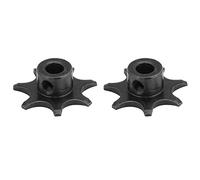 Cloimei Lot de 2 roues d'engrenage d'incubateur réversibles haute performance pour moteur de tournage des œufs pour volaille, équipement d'éclosion de volaille, matériau PP durable, 3,2 x 1,2 cm