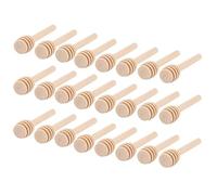 Cloimei Lot de 24 bâtonnets en bois de qualité supérieure pour mélanger le miel, outils de cuisine naturels pour arroser le sirop de miel, le chocolat et le caramel, ensemble en vr