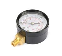 Cloimei Manomètre de qualité professionnelle 0 200 psi 0 14 bar avec filetage NPT 1/8" pour la mesure de l'eau, de l' et de l'air. Boîtier en métal, cadran facile à lire.