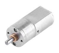 Cloimei Moteur à engrenages électrique à couple élevé 12 V 15 200 tr/min Moteur de réduction de diamètre extérieur de 20 mm avec engrenages entièrement métalliques pour les projet (12V 50RPM)