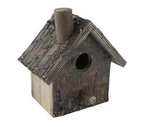 Cloimei Nichoir à Oiseaux Suspendu en Bois de qualité supérieure, abri d'extérieur résistant aux intempéries, nid d'oiseau en Bois Naturel pour Jardin, arrière-Cour, Oiseaux sauvag