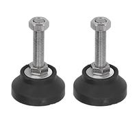 Cloimei Niveleur de pieds de meubles, robuste, réglable, Support de roulement de 90KG, vis de nivellement pour tables, chaises, armoires, 2 pièces, acier allié en Nylon