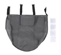 Cloimei Organisateur de Bain en Maille, Sac de Rangement Suspendu de Grande capacité avec et 4 Crochets adhésifs pour l'organisation des Jouets de Salle de Bain 22x14.6 Pouces (Grise)