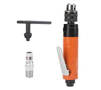 Cloimei Perceuse pneumatique droite professionnelle, mandrin de 3/8 pouces, tournevis pneumatique, perceuse à couple élevé avec réduction d'engrenage en acier allié pour le travail (Style japonais)