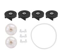 Cloimei Pièces de rechange pour mixeur magique, 6 pièces d'engrenage de base et d'engrenages, accessoires en métal et caoutchouc en plastique durable pour robot culinaire Magic 250 (Gris foncé et