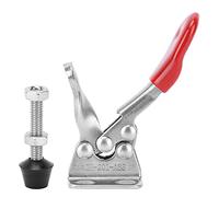 Cloimei Pince à bascule en acier inoxydable, outil de fixation de soudage robuste, dispositif de serrage à dégagement rapide, capacité de 27 kg, 59,5 lb, pour le travail des métaux