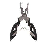 Cloimei Pince de pêche en Acier Inoxydable de qualité Professionnelle, Multifonction, dissolvant d'hameçon, Ciseaux Coupe-Ligne pour Les pêcheurs d'eau salée et d'eau Douce, Noir