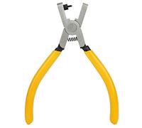 Cloimei Pince perforatrice professionnelle pour trous de montre, outil de réparation de bracelet en cuir en acier au carbone robuste avec poignée jaune pour bracelets de montre, ce