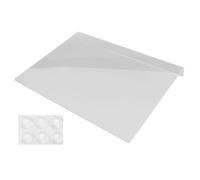 Cloimei Planche à découper professionnelle en acrylique, grande planche à découper de cuisine antidérapante, planche de préparation des aliments à gratter durable pour les chefs cu