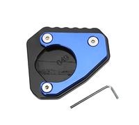 Cloimei Plaque de support d'extension de béquille de moto en alliage d'aluminium de remplacement pour G310GS 2017 2018 béquille latérale agrandir le stabilisateur de coussin pour s (Bleue)