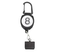 Cloimei Porte-Craie de Billard Professionnel avec Porte-clés rétractable, matériau ABS, Support de Craie de Billard Portable pour Les Joueurs et Les Amateurs de Billard, Conception (Rectangulaire