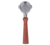 Cloimei Porte-filtre sans fond de 51 mm, poignée à café en acier inoxydable avec panier filtrant, conception à deux oreilles pour machines à expresso EC0310 et italiennes, durable, (F Jacoranda)