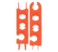 Cloimei Professional Solar Spanner Wrench Set 2 Pack Universal Non Slip Plastic PV Connector Tool for Solar Panel Installation Maintenance and Removal Orange Lightweight Durable