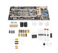 Cloimei Professional Tube Phono Amplifier Board MM Turntable Preamp Kit with PCB Capacitors Resistors for Audiophiles 130x285mm Size