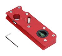 Cloimei Rabot à chanfreiner professionnel, outil de travail du bois, rabot à main réglable pour le dressage et le planage du bois, en acier au carbone, corps en aluminium rouge, 15