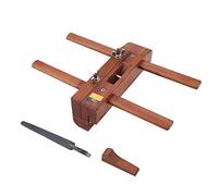 Cloimei Raboteuse à main professionnelle en palissandre à double poignée avec tranchant pour lisser les surfaces en bois, projets de menuiserie, bois de rose et acier 755 g